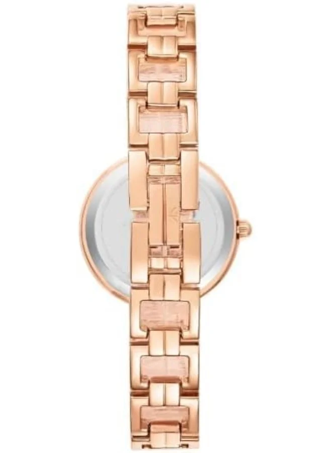 KENNETH SCOTT Kenneth Scott Women's PC21 Movement Watch, Analog Display and Alloy Strap - K23514-RBKW, Rose Gold