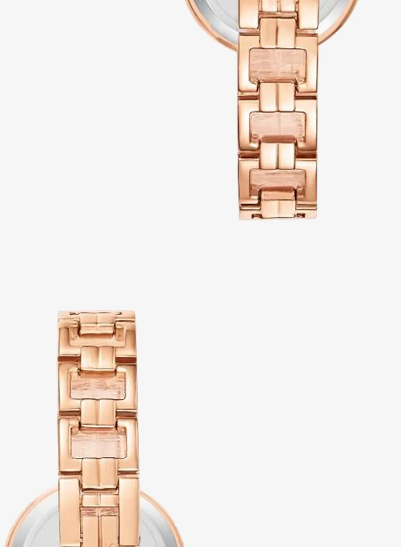 Kenneth Scott White Kenneth Scott Women's PC21 Movement Watch, Analog Display and Alloy Strap - K23514-RBKW, Rose Gold for Women | Best Price UAE