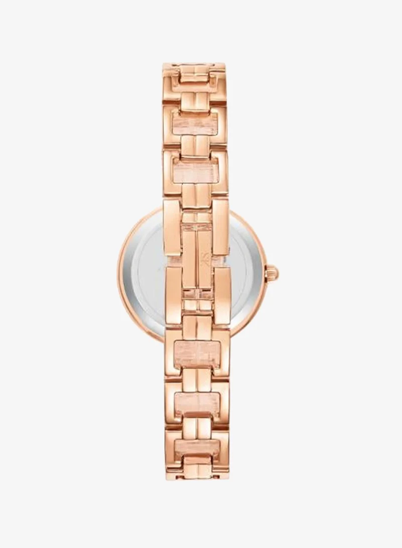Kenneth Scott White Kenneth Scott Women's PC21 Movement Watch, Analog Display and Alloy Strap - K23514-RBKW, Rose Gold for Women | Best Price UAE