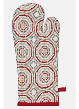 Sttelli Allover Print Oven Mitt, Red  - Image 1