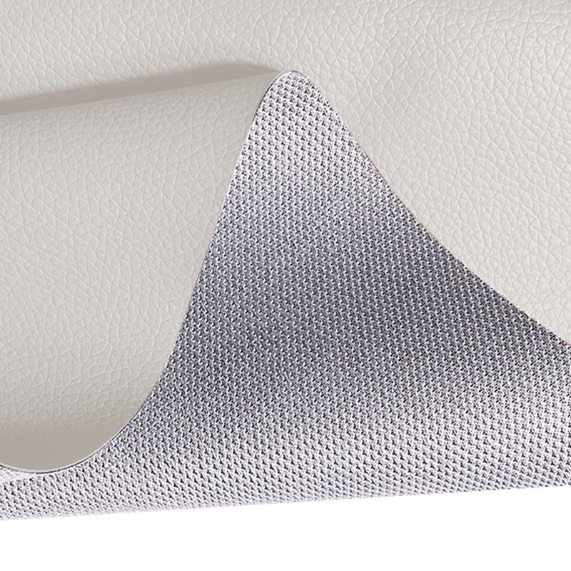 White Marine Vinyl Upholstery Fabric 0 7mm Thick Waterproof Wear Resistant Faux Leather - Image 2