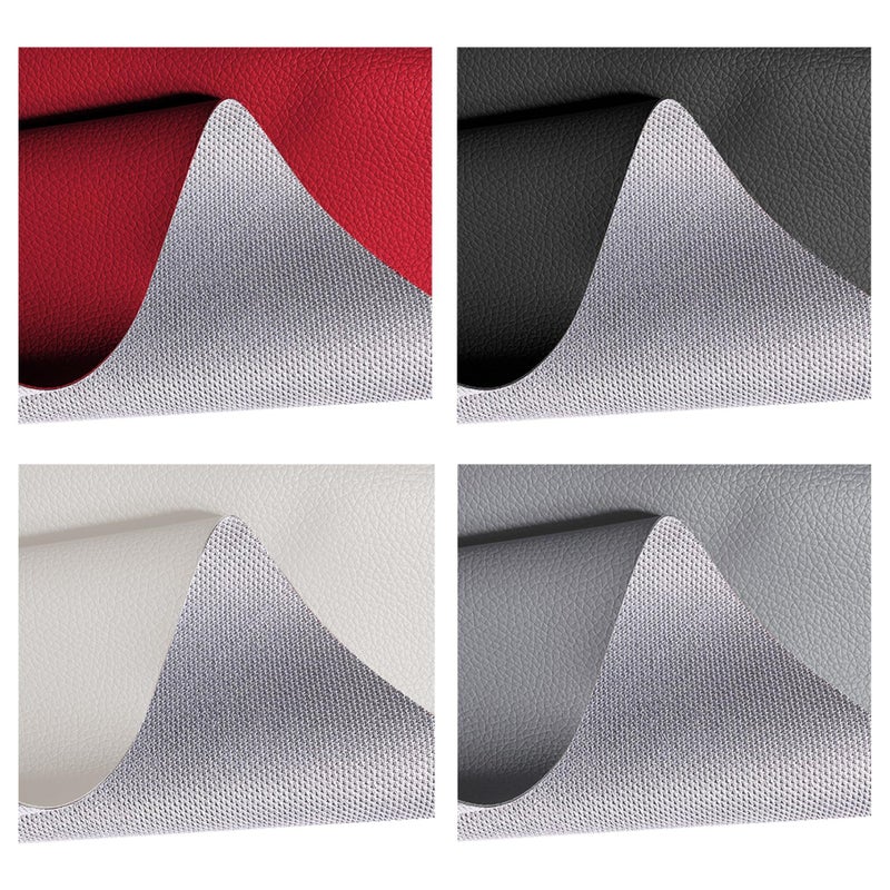 White Marine Vinyl Upholstery Fabric 0 7mm Thick Waterproof Wear Resistant Faux Leather - Image 3