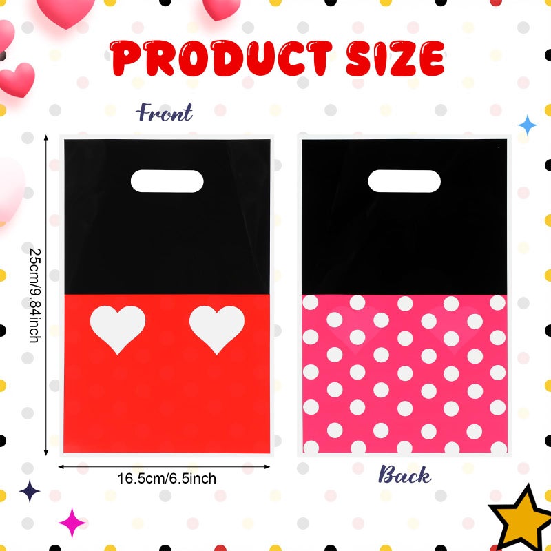 Eccliy 30 Pcs Cartoon Mouse Theme Party Favor Bags Mouse Candy Snack Treat Gift Bags For Birthday Party Decoration Supplies - Image 2