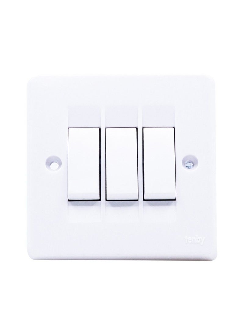 Tenby Tenby Switch 3 Gang 1 Way  - Image 1