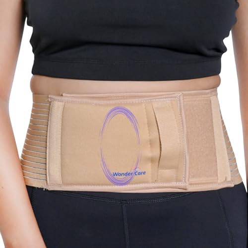 Wonder Care Umbilical Hernia Support Belt for Men and Women, Abdominal Binder Adjustable Truss Support with Compression Pad for Belly Button Hernias, Navel, Ventral and Incisional Hernias, 2XL - Image 3