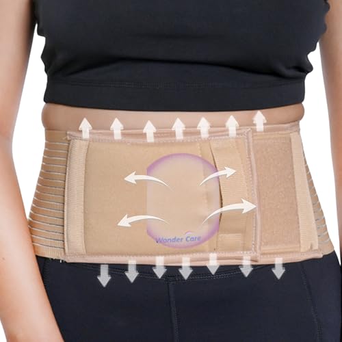 Wonder Care Umbilical Hernia Support Belt for Men and Women, Abdominal Binder Adjustable Truss Support with Compression Pad for Belly Button Hernias, Navel, Ventral and Incisional Hernias, 2XL - Image 1