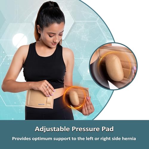 Wonder Care Umbilical Hernia Support Belt for Men and Women, Abdominal Binder Adjustable Truss Support with Compression Pad for Belly Button Hernias, Navel, Ventral and Incisional Hernias, 2XL - Image 4