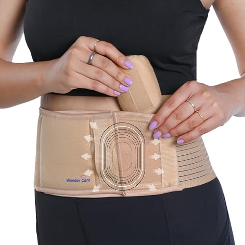 Wonder Care Umbilical Hernia Support Belt for Men and Women, Abdominal Binder Adjustable Truss Support with Compression Pad for Belly Button Hernias, Navel, Ventral and Incisional Hernias, 2XL - Image 2