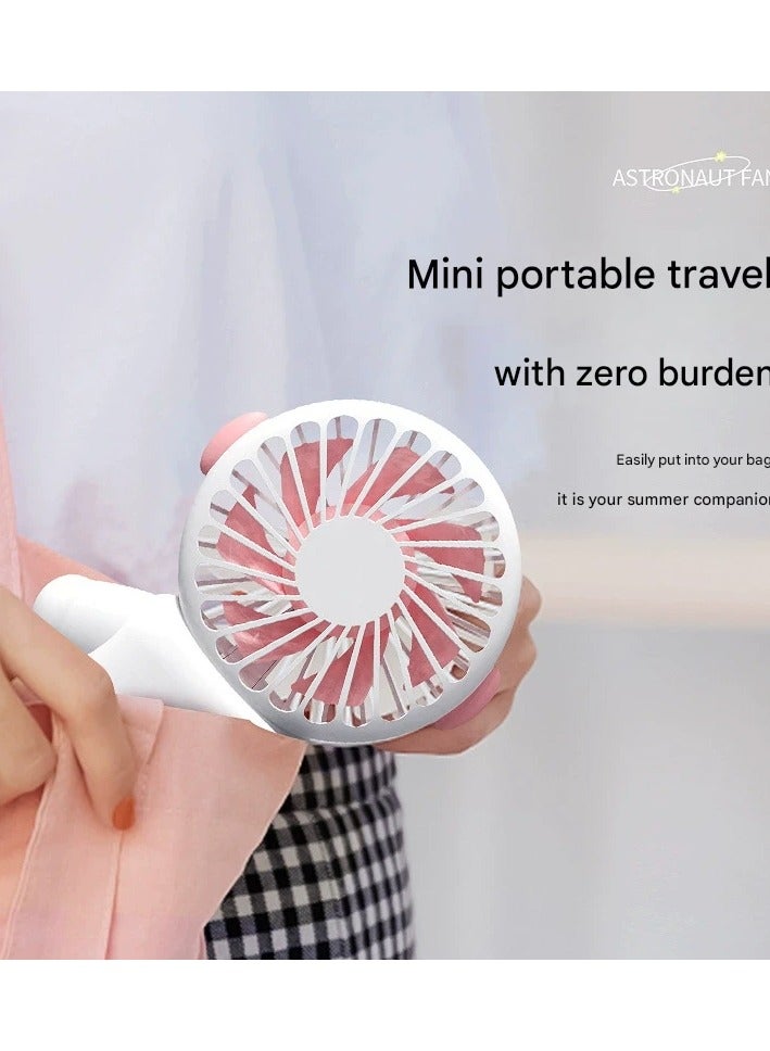 Goolsky Astronaut Mini Fan – USB Rechargeable Portable Pocket Fan, Cute Space Design Quiet Cooling, Travel/Office/Outdoor Use - Image 3