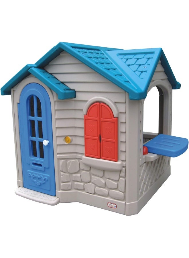 Rainbow Toys Children Playhouse With Windows and Door Garden Status Lawn Playset, Kids use for indoor and outdoor Size: 142x133x140cm - Image 2