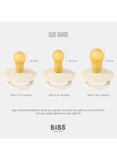 BIBS عبوة من 2 لهاية ملونة من اللاتكس S2 بالفانيليا وأحمر الخدود  - Image 2