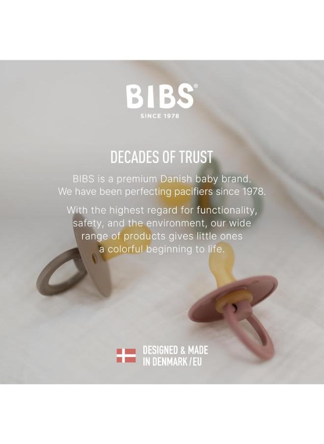 BIBS - عبوة من 2 لهاية ملونة من اللاتكس S2 بالفانيليا وأحمر الخدود - Image 1