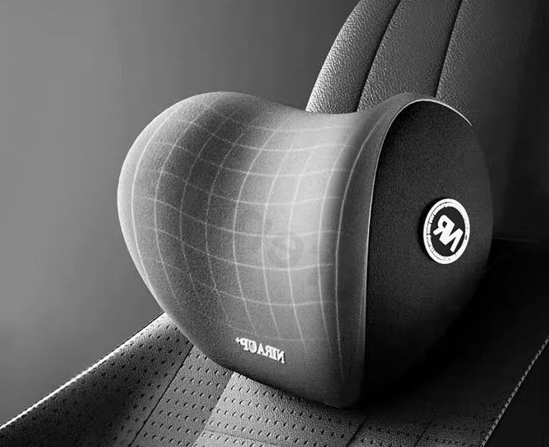 CRENTILA Car Neck Pillow,Neck Pain Relief for Long Drive Car Seat Back Head Rest Memory Foam for Driving with Adjustable Strap,and Breathable Removable Cover (Pillow) (Black) - Image 3