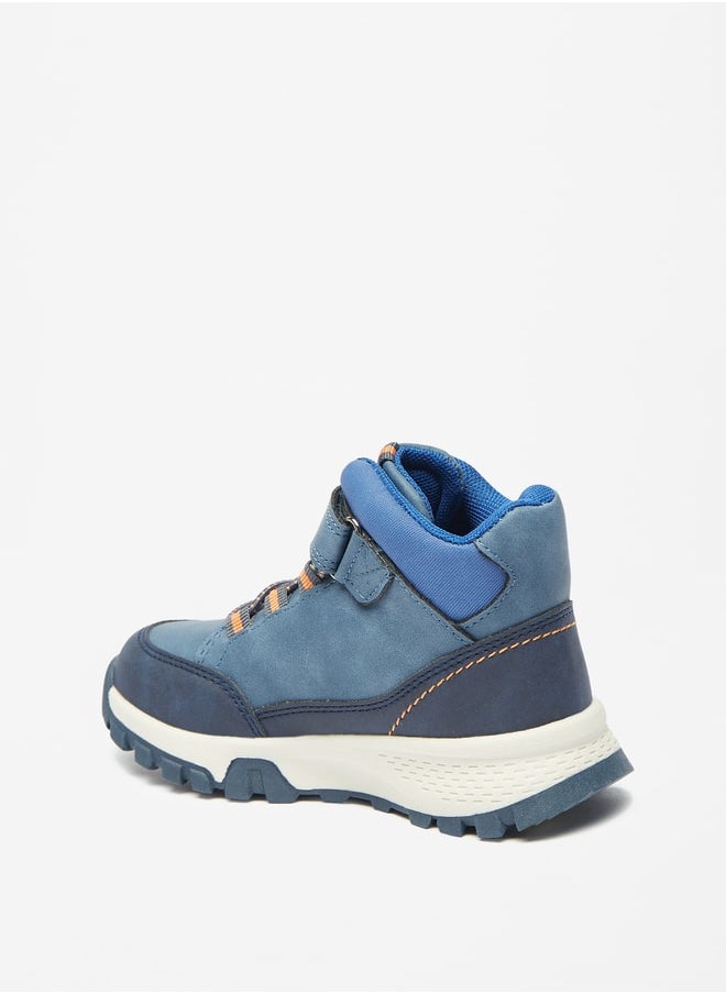 LBL by Shoexpress - Boys Solid Low Ankle Boots with Hook and Loop Closure - Image 1