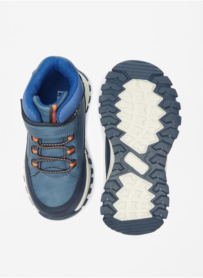 LBL by Shoexpress - Boys Solid Low Ankle Boots with Hook and Loop Closure - Image 1