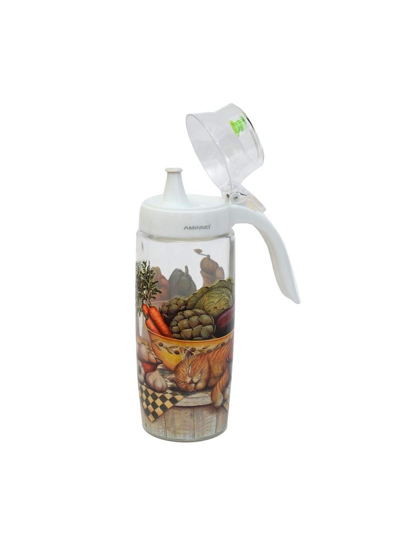 RISING STAR;JARS AND BEYOND Round Printed OilVinegar Single Bottle Design 1  - Image 5
