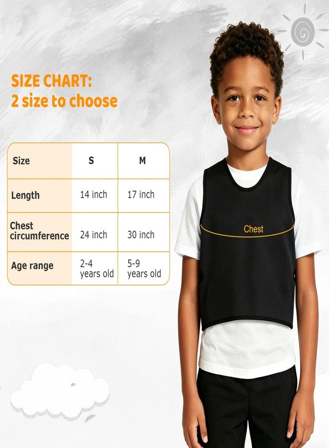 TOPARCHERY Black Deep Pressure Vest, Sensory Compression for Autism, Hyperactivity, Mood Processing Disorders (Small 14” x 24”) - Image 3