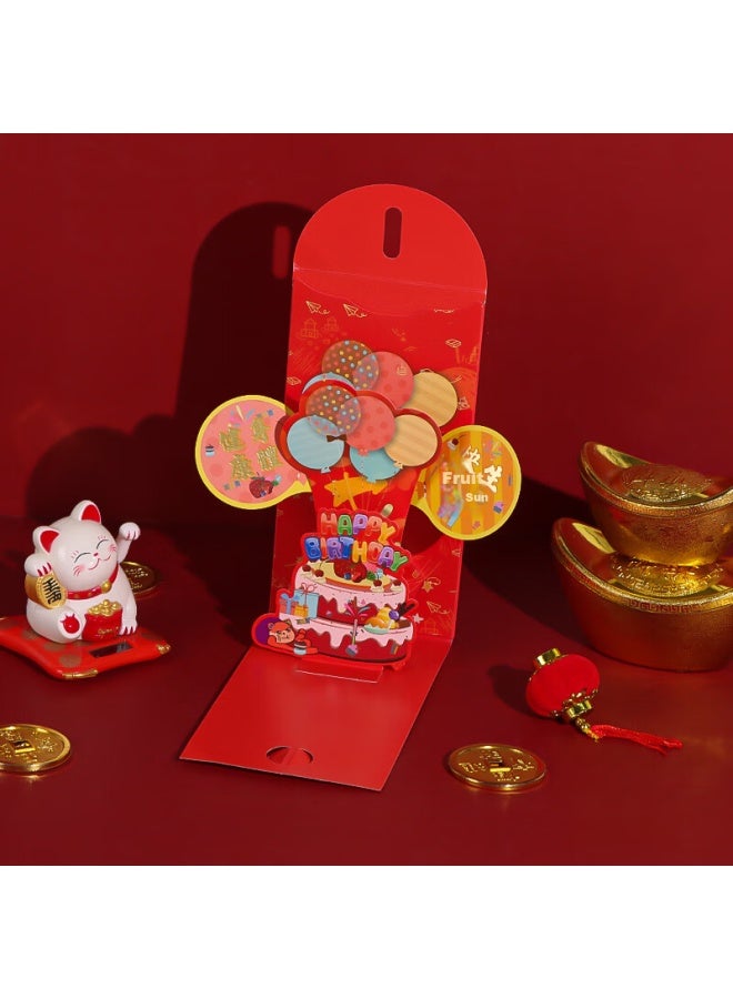 Tatanice Creative 3d Red Envelope, Birthday Red Envelope, Ceremonial First Birthday, Newborn Full Moon Red Envelope, Lucky Money Envelope, Thousand Yuan - Image 4