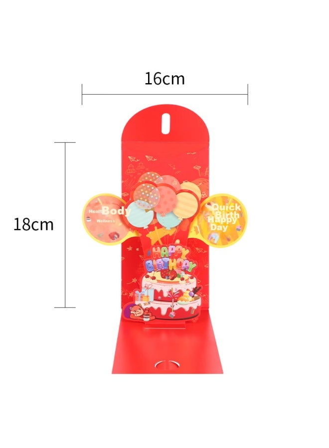 Tatanice Creative 3d Red Envelope, Birthday Red Envelope, Ceremonial First Birthday, Newborn Full Moon Red Envelope, Lucky Money Envelope, Thousand Yuan - Image 2