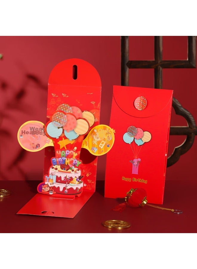 Tatanice Creative 3d Red Envelope, Birthday Red Envelope, Ceremonial First Birthday, Newborn Full Moon Red Envelope, Lucky Money Envelope, Thousand Yuan - Image 5
