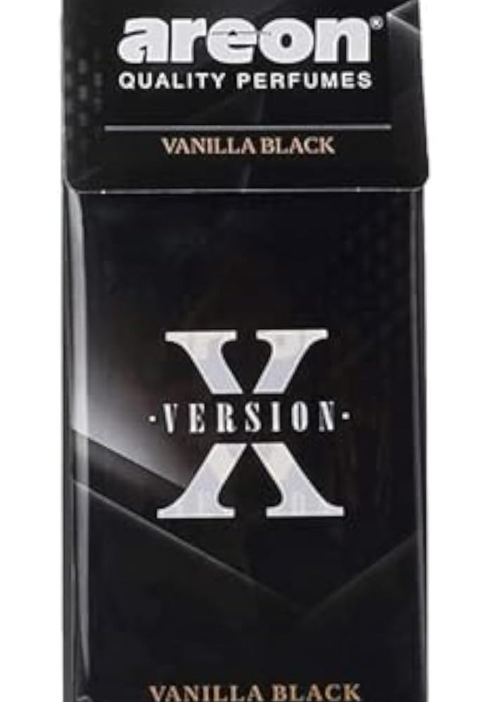 X Version Hanging Car Air Freshener - Vanilla Black - Image 1