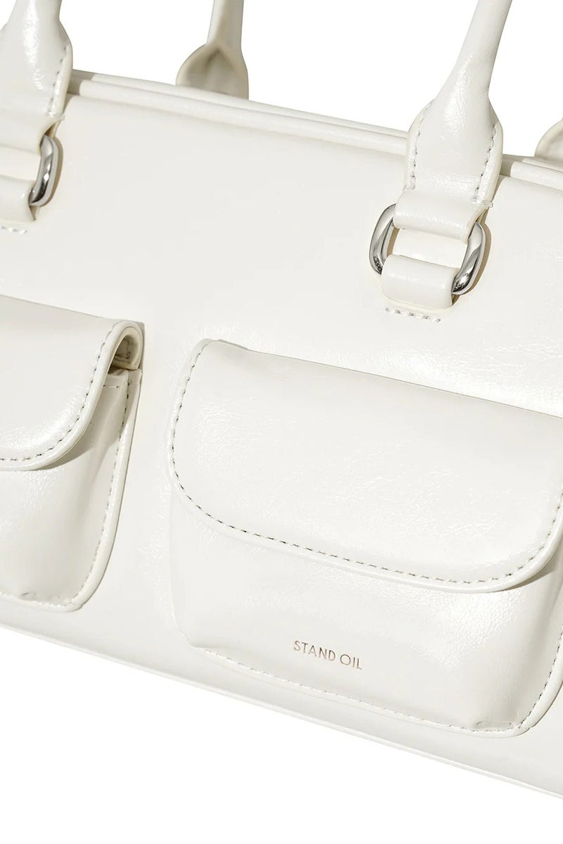 حقيبة كتف جلدية Stand Oil Chubby Bag