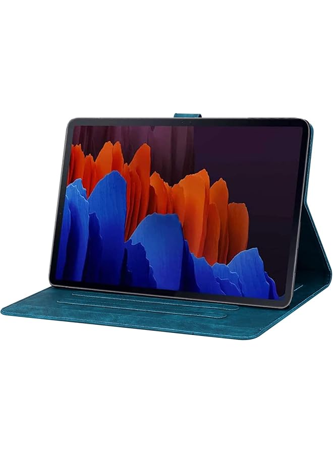 erorex Case Compatible With Samsung Galaxy Tab S9 S9 Fe 2023 S8 2022 S7 2020 Pu Leather Flip Case Stand Tpu Cover Case Cover With Card Slot For Galaxy Tab S9 S8 S7 11 Inch Blue  - Image 3