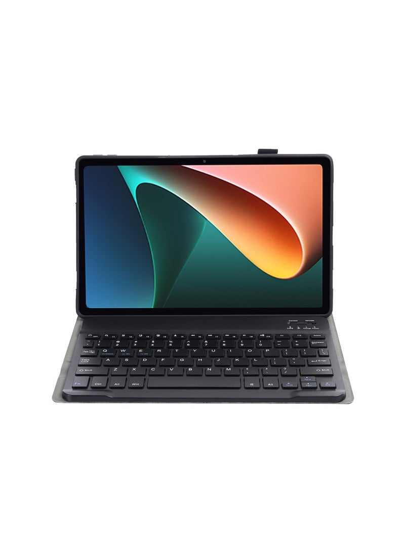 يوارب كينج غطاء لوحة مفاتيح بلوتوث لاسلكية قابلة للفصل من Stand Folio مع حامل قلم رصاص لهاتف HUAWEI MatePad Air مقاس 12 بوصة/HUAWEI MatePad 12 X أسود - Image 1