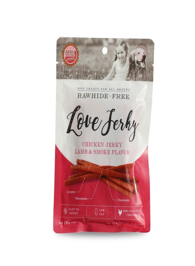 Rena Love Jerky Lamb & Smoked Chicken Sticks Dog Treats | High Protein Chewy Dog Snack | Training & Reward Treat for All Breeds 120g - Image 1