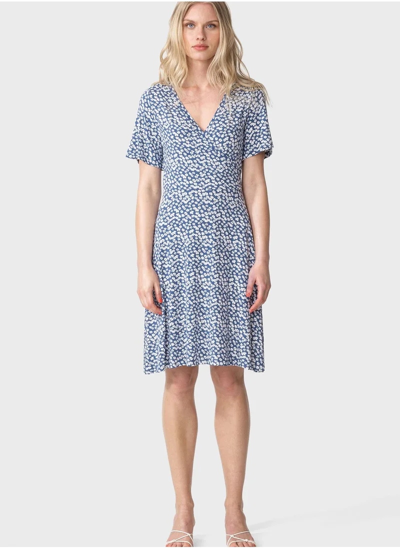 INDISKA Printed Wrap Dress