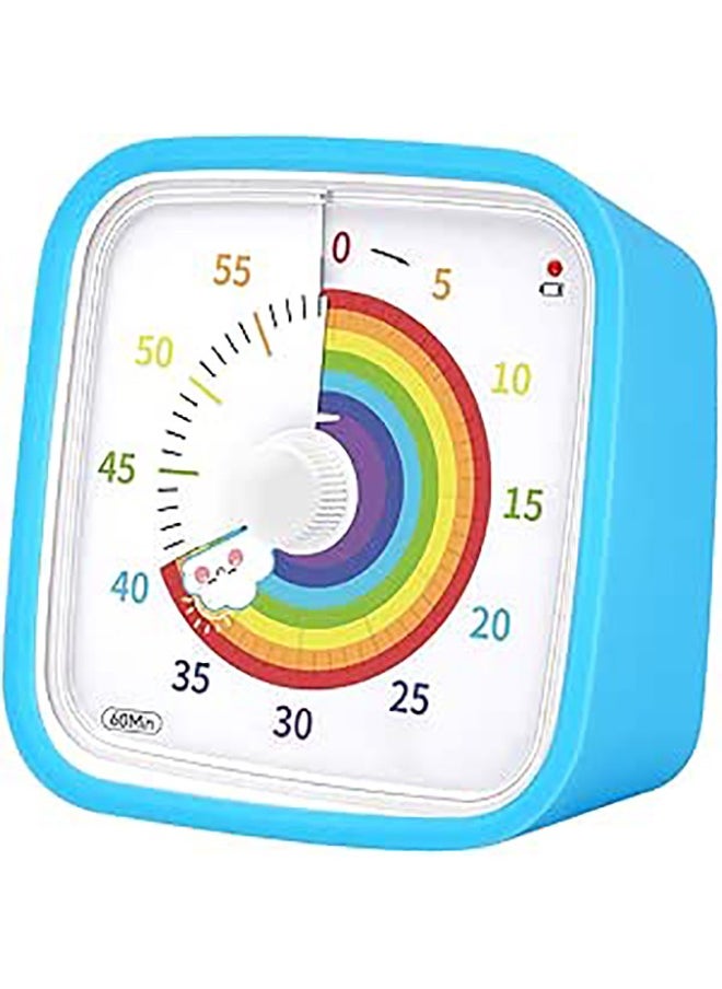 Garlo Visual Timer with Protective Case, Rainbow Disk 60 Minute Countdown Timer for Kids and Adults, Silent Time Management Tool  - Image 1