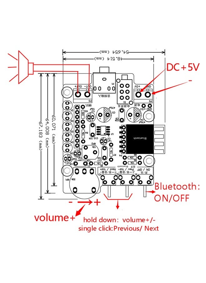 Golden Rose - DIY Bluetooth-Compatible Speaker Kit, Soldering Project with Rechargeable Battery Mini Home Stereo Sound Amplifier DIY Electronics Soldering Practice Kit for High School Students Education - Image 1