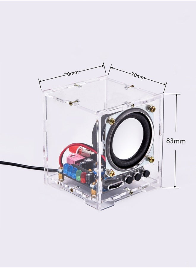 Golden Rose - DIY Bluetooth-Compatible Speaker Kit, Soldering Project with Rechargeable Battery Mini Home Stereo Sound Amplifier DIY Electronics Soldering Practice Kit for High School Students Education - Image 1