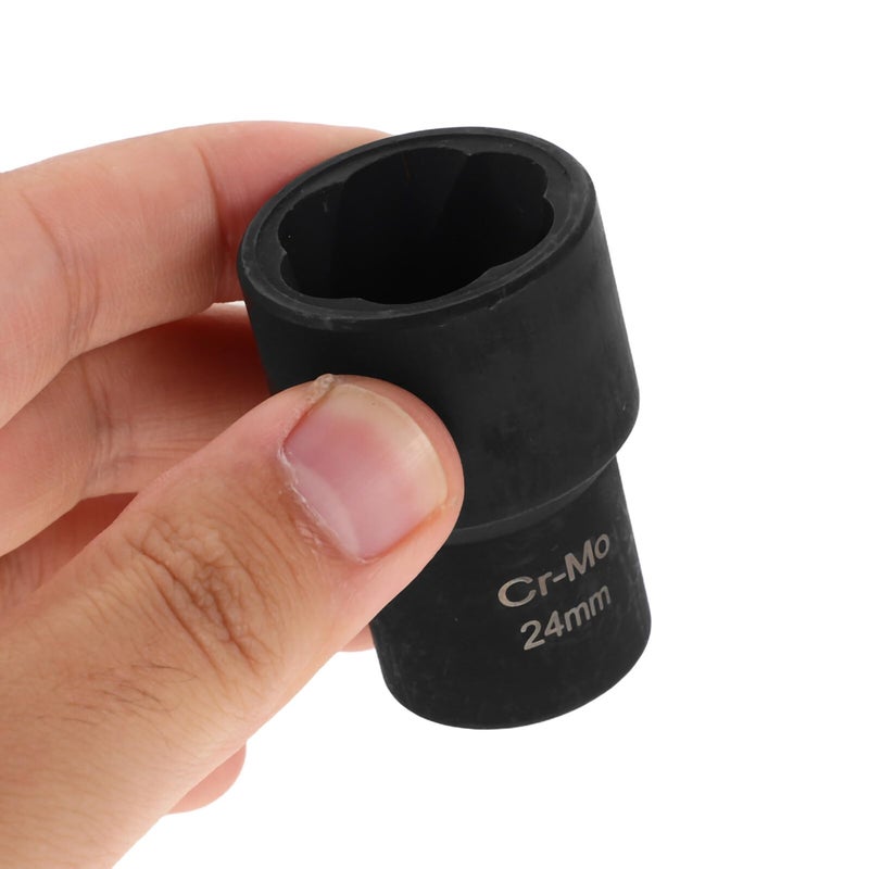 6 Pcs Left Hand Thread Bolt Extractor Socket Set 16mm 19mm for Stripped Lug Nut Removal - Image 5