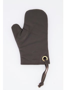 Handmade Leather Oven Glove, Dark Brown