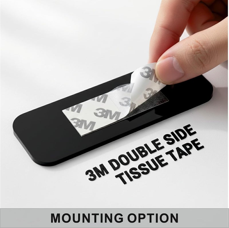 Zouple PUSH PULL Door Sign Hindi, 6 Inch, Acrylic, Self-Adhesive - Image 5