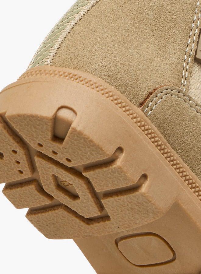 Barefeet Panelled High Top Ankle Boots with Zip Closure - Image 5