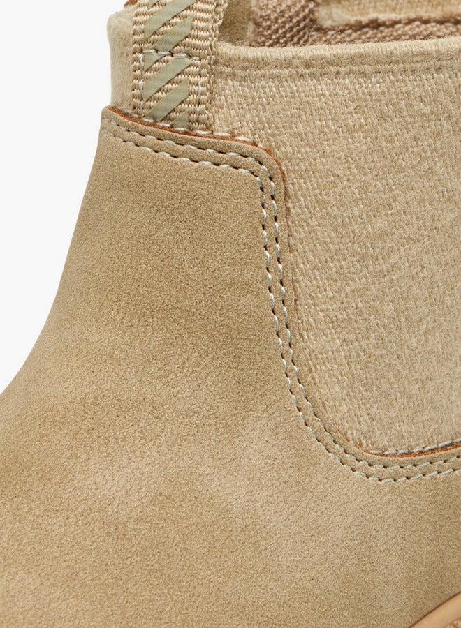 Barefeet Panelled High Top Ankle Boots with Zip Closure - Image 4