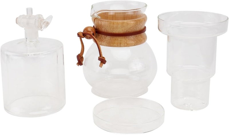 Cold Brew Coffee Maker Glass Ice Dripping Pot Multi-functional Coffee Teapot Handcrafted Glass Water Kettle Suitable for Home and Travel 1-set - Image 1