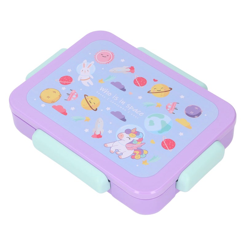 Kids Lunch Box: 3-Compartment Microwave-Safe Portable Bento Box - Cute Design with Utensil for School, Parks and Busy Parents’ On-the-Go Use - Image 3