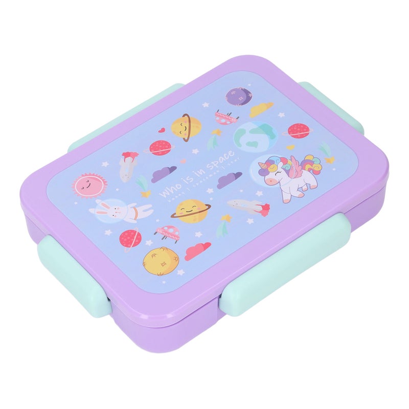 Kids Lunch Box: 3-Compartment Microwave-Safe Portable Bento Box - Cute Design with Utensil for School, Parks and Busy Parents’ On-the-Go Use - Image 2