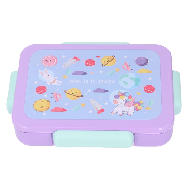 Kids Lunch Box: 3-Compartment Microwave-Safe Portable Bento Box - Cute Design with Utensil for School, Parks and Busy Parents’ On-the-Go Use - Image 4