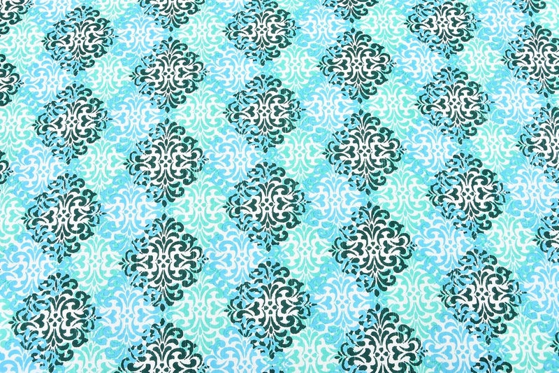 EasyGoods 240 TC Cotton Bedsheet for Double Bed Floral BlueEthnic24 Bedsheet King Size Bed CottonKing Size BedsheetDouble Bedsheet with 2 Pillow Covers 90x108 InchHandcrafted Bed Sheets - Image 5