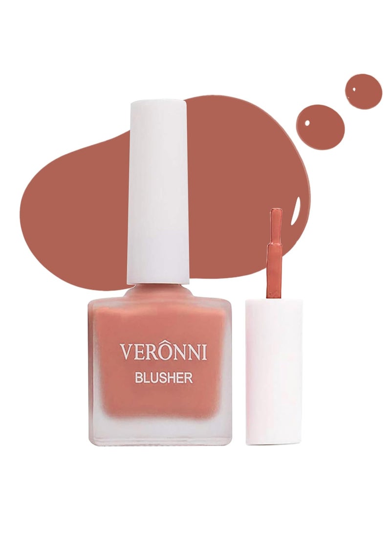 VERONNI VERONNI Liquid Blush Fruit Juice Liquid Blusher Natural Look Face Blush Waterproof Long Lasting BlushesCrueltyFree for a Shimmery Finish 403 
