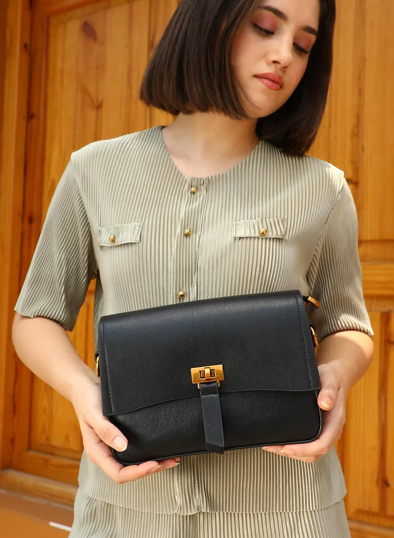 Haute Sauce  Structured Flap Shoulder Bag for Women | Best Price UAE