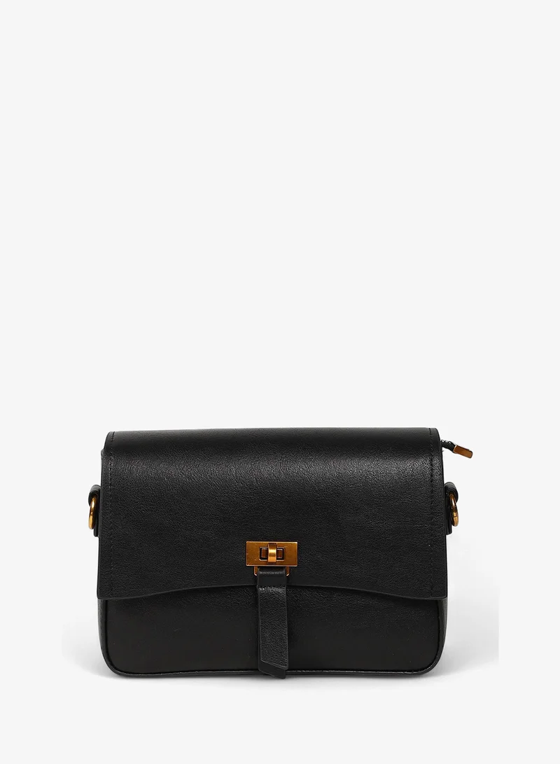 Haute Sauce  Structured Flap Shoulder Bag for Women | Best Price UAE