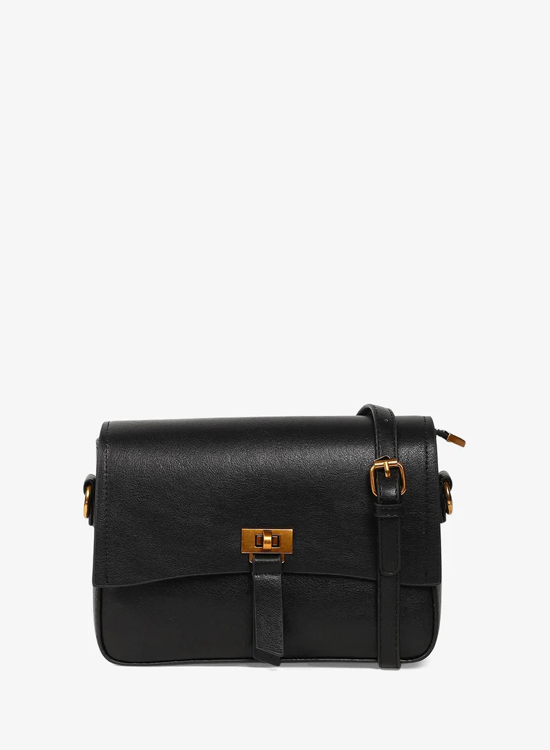 Haute Sauce  Structured Flap Shoulder Bag for Women | Best Price UAE