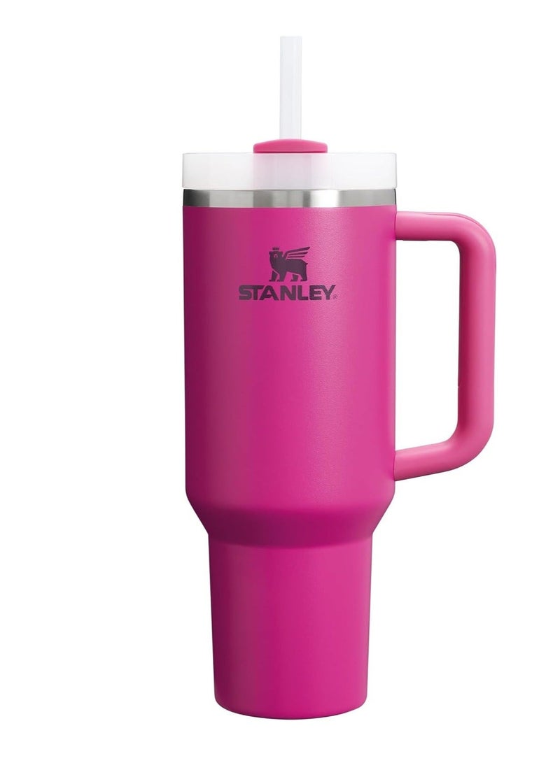 Stanley Stainless Steel Vacuum Insulated Bottle, with lid and straw, suitable for water, iced tea, coffee, smoothies, and more, 40 ounces, made of stainless steel - Image 1