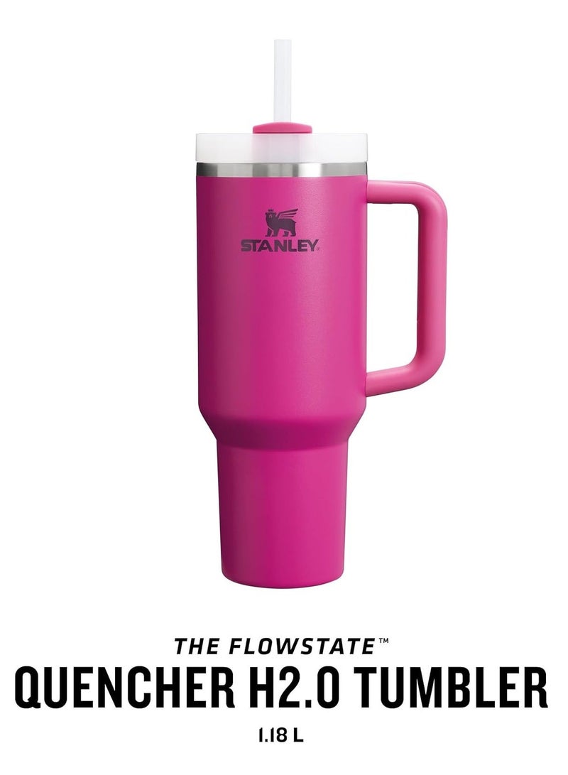 Stanley Stainless Steel Vacuum Insulated Bottle, with lid and straw, suitable for water, iced tea, coffee, smoothies, and more, 40 ounces, made of stainless steel - Image 3