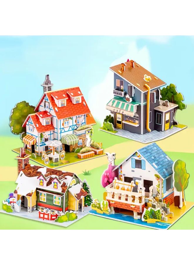 3D Paper Building Kit With Coffee Shop Develops Focus Motor Skills Ideal For Christmas - Image 2